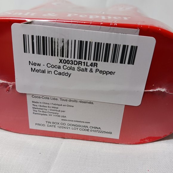 2021 Coca-Cola Salt & Pepper Shaker Set New - Picture 6 of 6